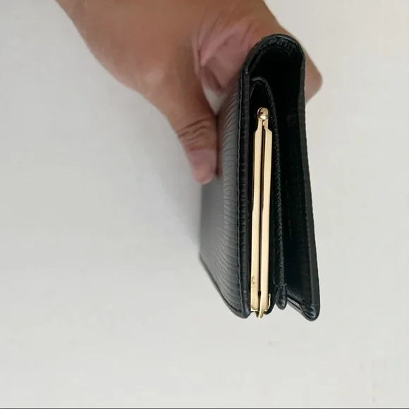 Authentic LOUIS VUITTON Black Epi French Purse Wallet Leather - Picture 6 of 13